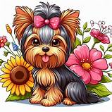 Vea los detalles de la imagen relacionada. Premium Vector | Cute Yorkie dog Vector Cartoon illustration